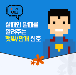 살때와 팔때를 알려주는 햇빛/안개 신호