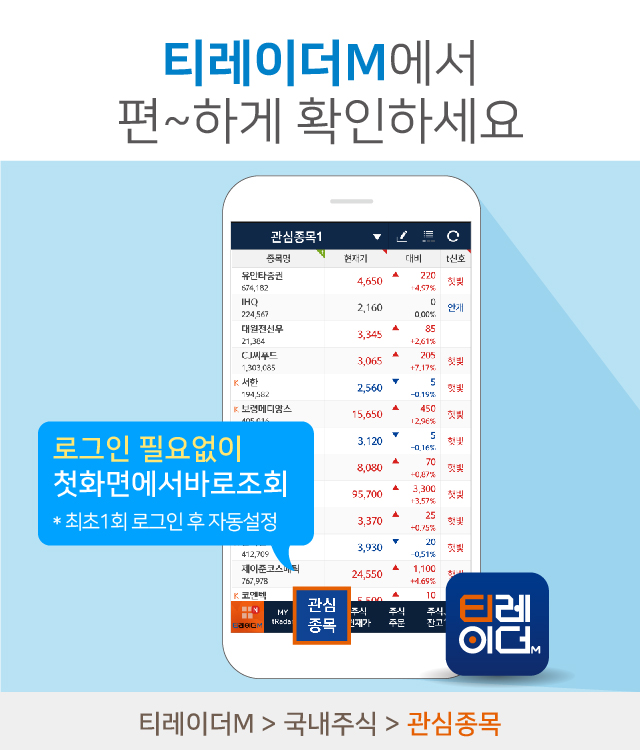 티레이더M에서 편~하게 확인하세요