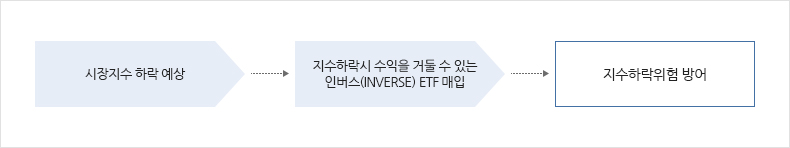 시장지수 하락 예상 > 지수하락시 수익을 거둘 수 있는 인버스(INVERSE) ETF 매입 > 지수하락위험 방어